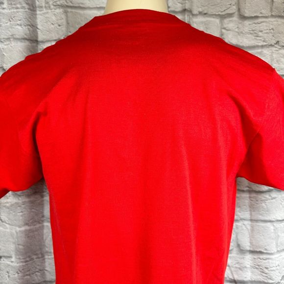 Screen Stars Best Bah Humbug Christmas XL T-Shirt 50/50 USA Single Stitch - Picture 6 of 11